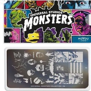 MoYou London Monsters 06 special edition nail art stamping plate new